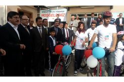 Siirt’te öğrencilere bisiklet dağıtıldı