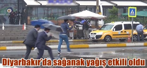 Diyarbakır’da sağanak yağış etkili oldu