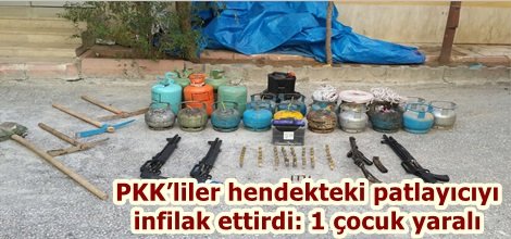 PKK’liler hendekteki patlayıcıyı infilak ettirdi: 1 çocuk yaralı