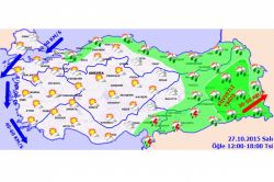 Bazı iller için kuvvetli yağış uyarısı