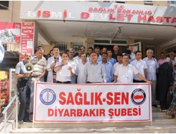 Diyarbakır Bismil'de Doktora Şiddet Kınandı