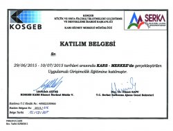 Ağrı’da girişimciler sertifikalarını aldı