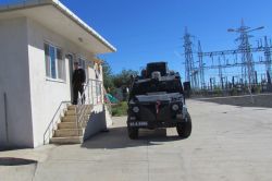 Siverek’te TEİAŞ önünde güvenlik önlemleri alındı