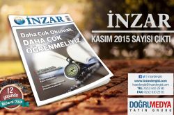 İnzar Dergisi Kasım 2015 sayısı çıktı
