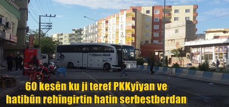60 kesên ku ji teref PKKyîyan ve hatibûn rehîngirtin hatin serbestberdan
