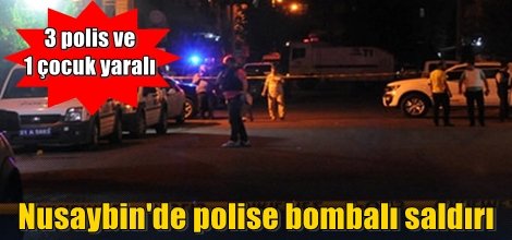 Nusaybin'de polise bombalı saldırı: 3 yaralı