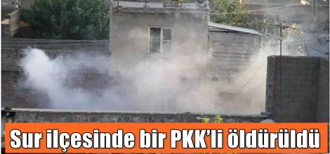 Sur ilçesinde bir PKK’li öldürüldü
