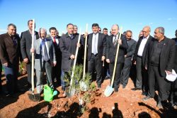Gaziantep’te 4 bin 500 fidan toprakla buluşturuldu