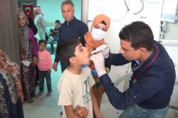 Viranşehir çadır kentte sağlık hizmeti