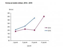 Üçüncü çeyrekte kırmızı et üretimi arttı