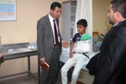 Midyat’ta öğrenci servisi devrildi: 13 Yaralı