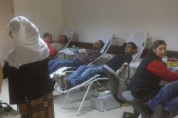 Tepe halkından kan bağışına yoğun ilgi