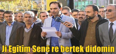 Ji Egîtîm Senê re bertek didomin