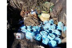 Ağrı Dağı'nda patlayıcı ele geçirildi