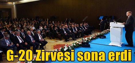 G-20 Zirvesi sona erdi