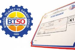 Bingöl TSO’dan K yetki belgesi olanlara uyarı