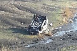 Şırnak’ta virajı alamayan araç takla attı: 1 yaralı