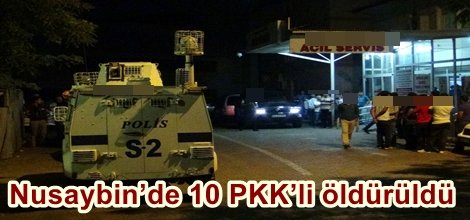 Nusaybin’de 10 PKK’li öldürüldü