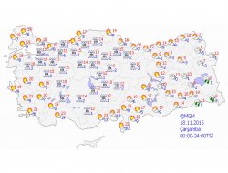 Türkiye genelinde hava durumu