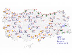 Türkiye genelinde hava durumu