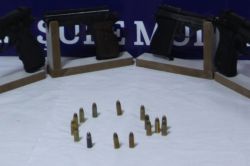 Diyarbakır’da 6 tabanca ele geçirildi