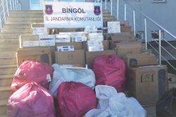 Bingöl’de 15 bin paket kaçak sigara ele geçirildi