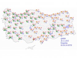 Kuvvetli yağış uyarısı