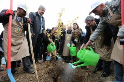 Gaziantep’te bal ormanı için fidanlar dikildi