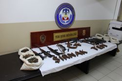Şırnak’ta 9 adet kaleşnikof ele geçirildi