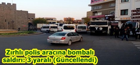 Zırhlı polis aracına bombalı saldırı: 3 yaralı (Güncellendi)