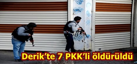 Derik’te 7 PKK’li öldürüldü