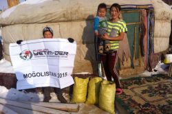 Avrupa Yetim-Der Moğolistan’da kömür dağıttı