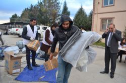 Batman’daki mültecilere yardım yapıldı