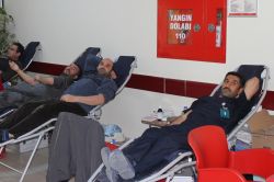 Kan bağışı kampanyasına yoğun ilgi