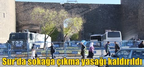 Diyarbakır’ın Sur ilçesinde sokağa çıkma yasağı kaldırıldı