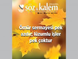 Söz&Kalem Dergisinin Aralık sayısı çıktı