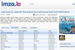 Spor salonuna Yasin Börü isminin verilmesi için imza kampanyası