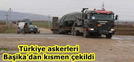 Türkiye askerleri Başika’dan kısmen çekildi