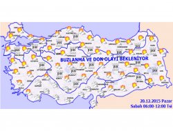 Meteorolojiden kuvvetli buzlanma ve don uyarısı