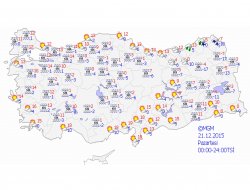 Türkiye genelinde hava durumu