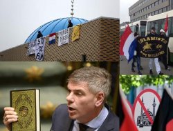 Hollanda Dordrecht kentinde İslam karşıtları cami işgal etti