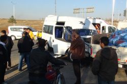 Batman’da minibüs ile kamyonet çarpıştı