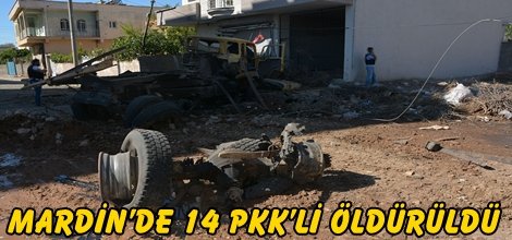 Mardin’de 14 PKK’li öldürüldü