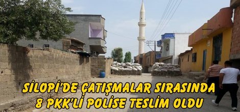 Silopi’de çatışmalar sırasında 8 PKK’li polise teslim oldu