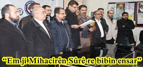 “Em ji Mihacirên Sûrê re bibin ensar”