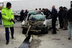Adana'da trafik kazası: 1 ölü, 1 yaralı