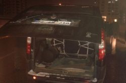 Batman’da seyir halindeki kamyonet alev aldı