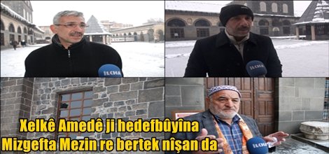 Xelkê Amedê ji hedefbûyîna Mizgefta Mezin re bertek nîşan da