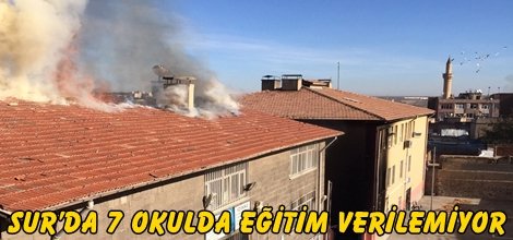 Sur’da 7 okulda eğitim verilemiyor