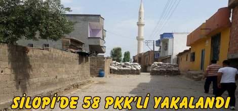 Silopi’de 58 PKK’li yakalandı